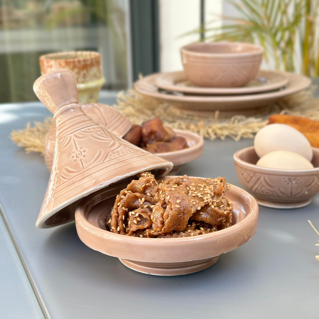 Assiette Tizwelt taupe - Ajbir
