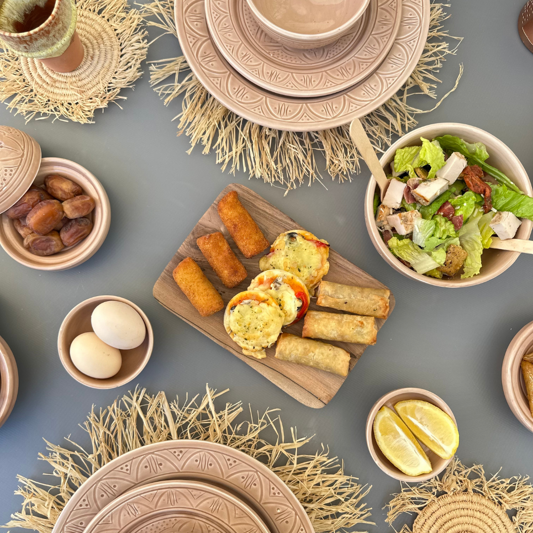 Assiette Tizwelt taupe - Ajbir
