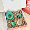 Coffret cadeau artisanal Tafoukt turquoise