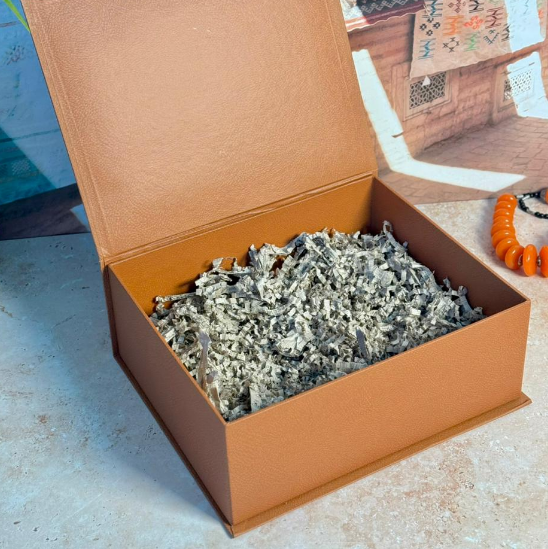 Boite prestige Terracota effet cuir 30cm/25cm/11cm