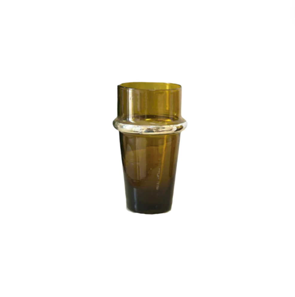 Verre à thé beldi marron - Ajbir