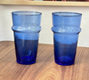 Set 2 Verres beldi bleu 12cm