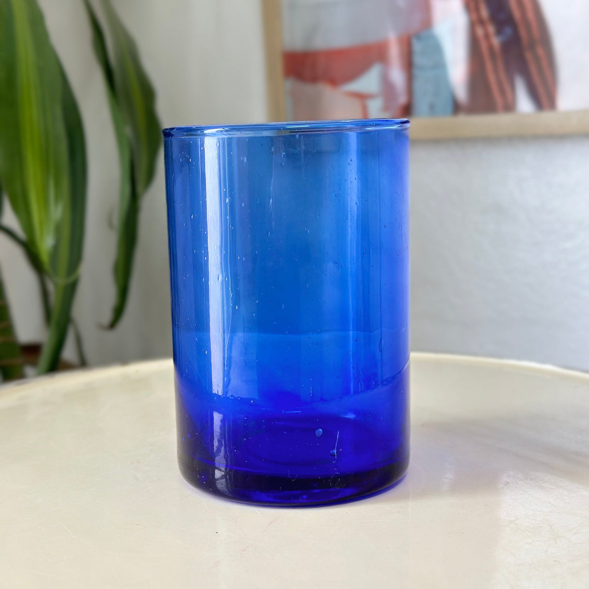 Grand verre beldi bleu 12cm - Ajbir