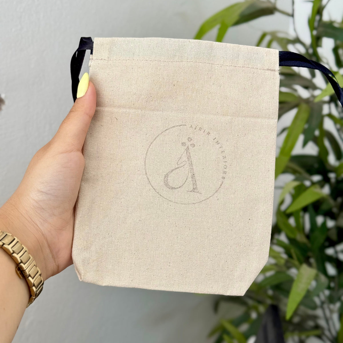 Housse pochons cadeau toile de coton