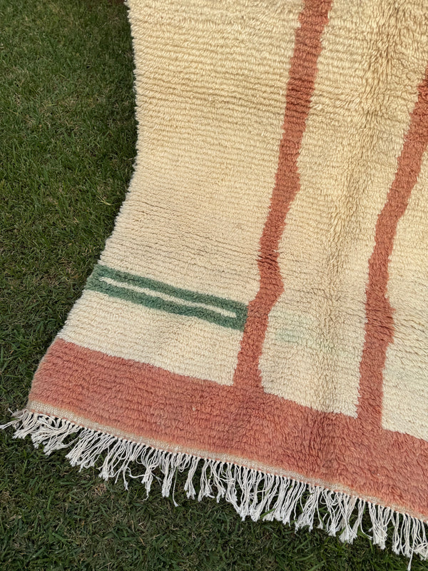 Tapis Berbère Azilal 100% Multicolore en Laine De Mouton 2,45m / 1,50cm