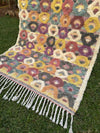 Tapis Berbère Azilal 100% Multicolore en Laine De Mouton 2,36m /1,35m