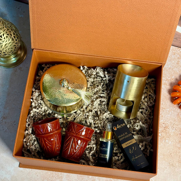 Coffret Cadeau Artisanal Prestige Gold & Burgundy