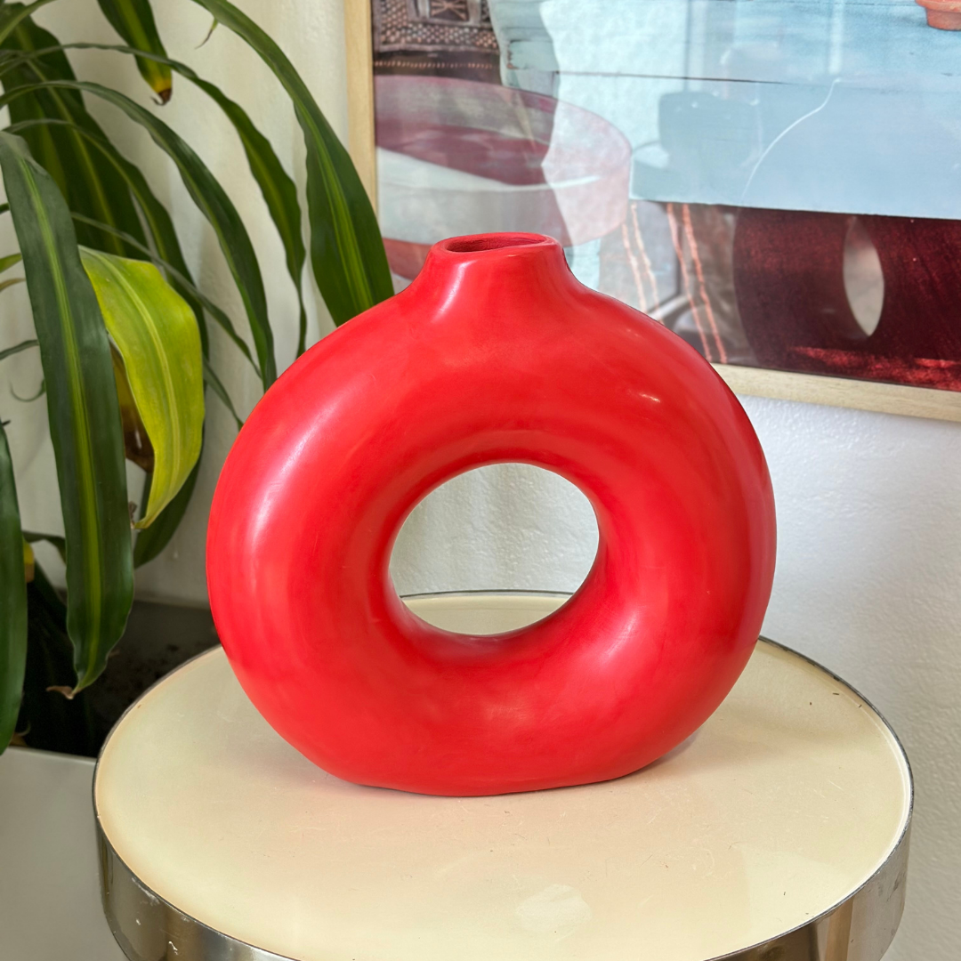 Pack déco artisanal Tafoukt rouge vif
