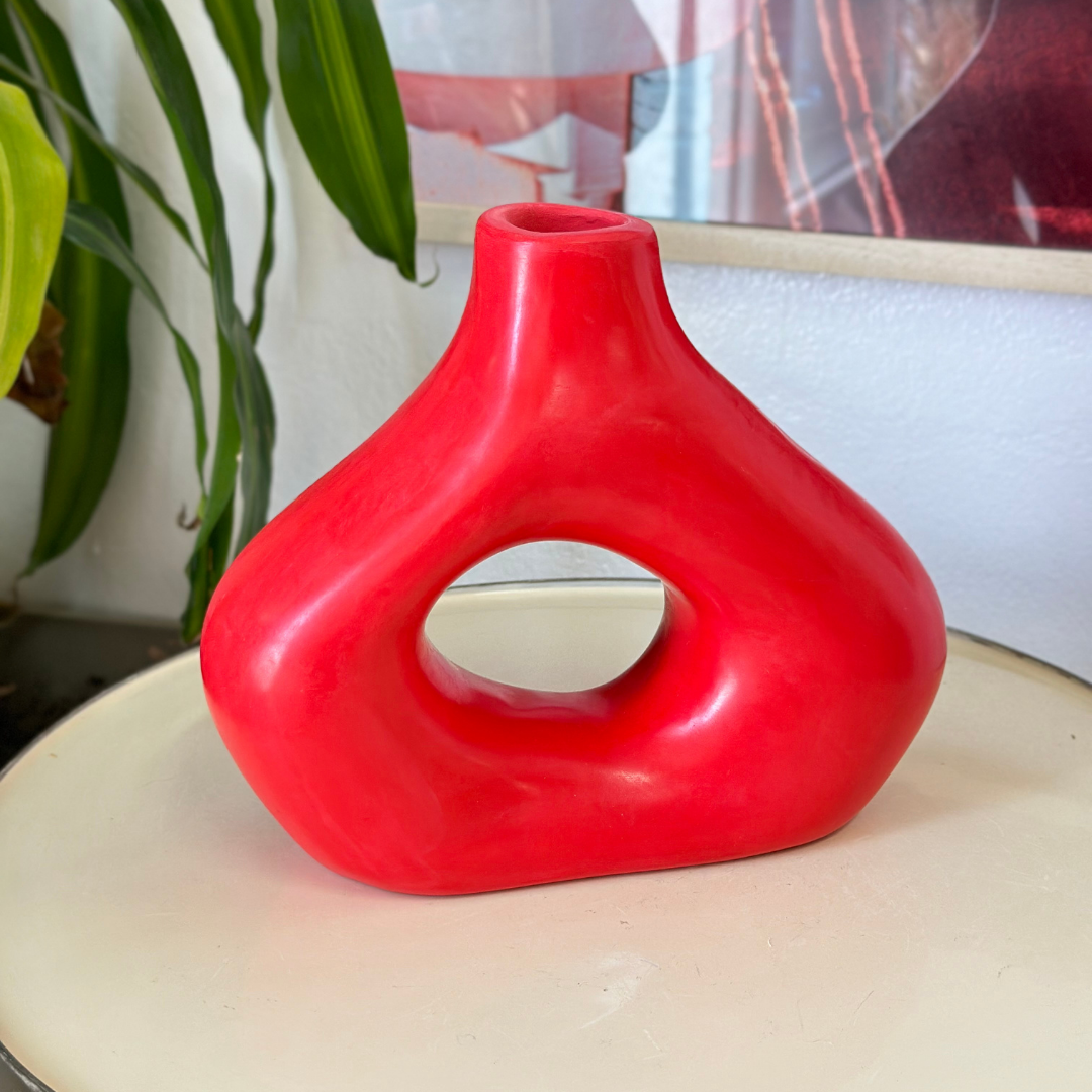 Pack déco artisanal Tafoukt rouge vif