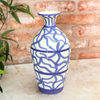 Vase Amazigh bleu et blanc (Pièce unique)