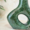 Vase Medina vert moucheté