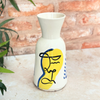 Vase Azrur jaune et bleu