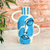 Vase artisanal Taboukalt Oudm turquoise