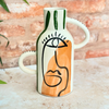 Vase artisanal Taboukalt Oudm orange