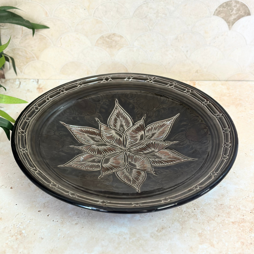 Assiette Nakch Noir