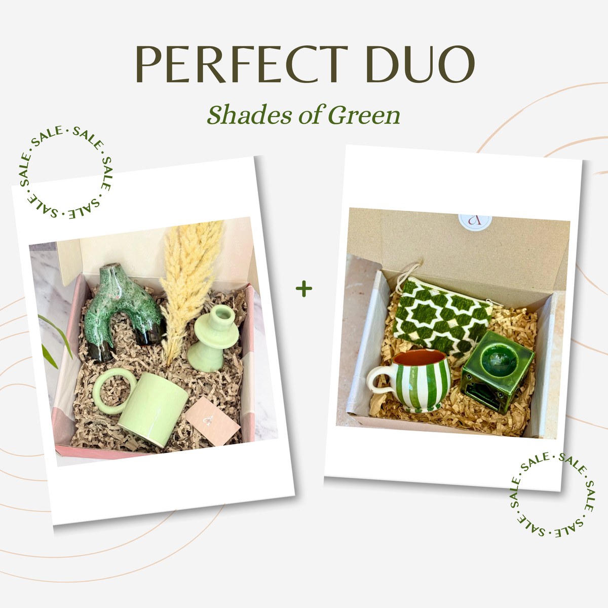 Duo 2 coffrets cadeaux Shades of Green