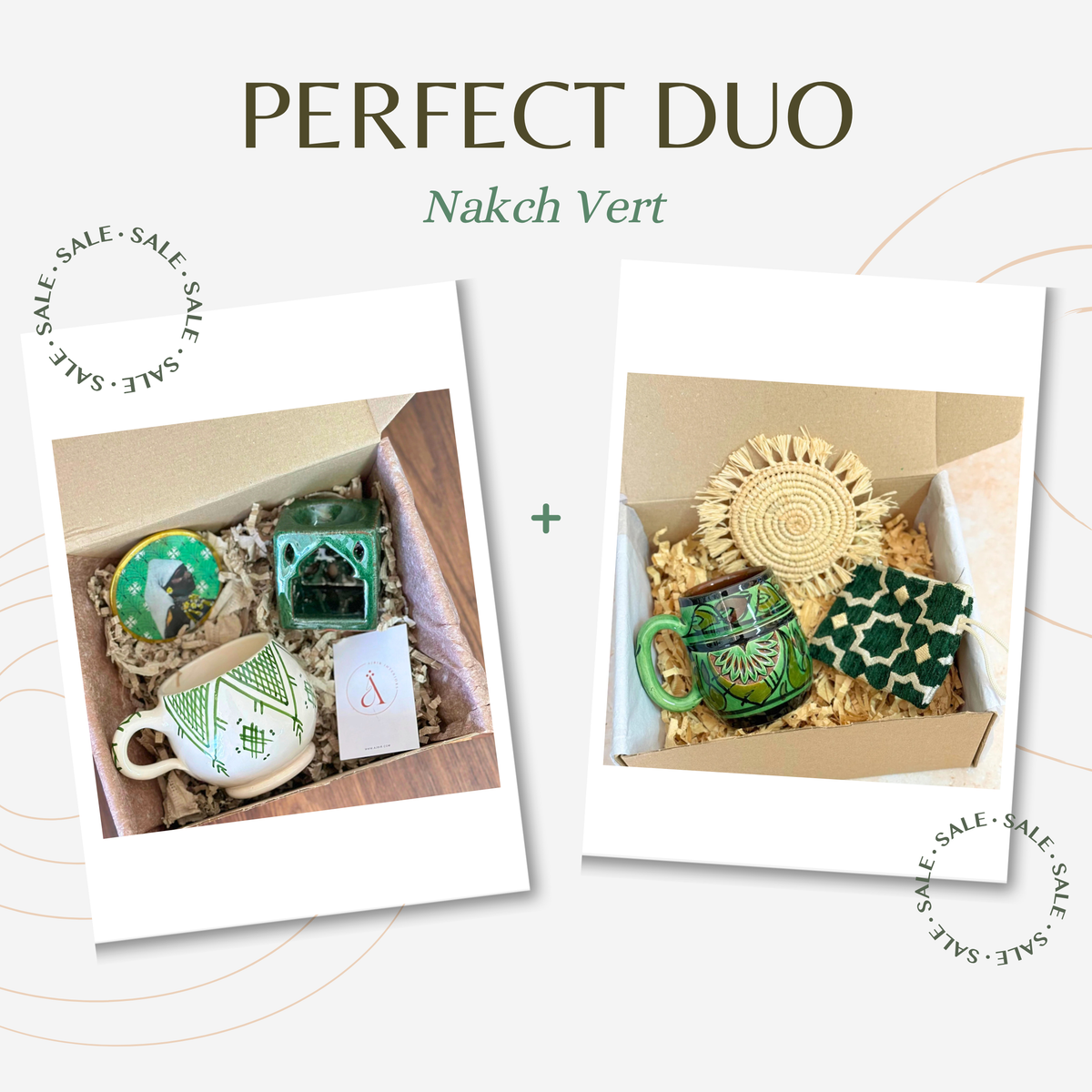 Duo 2 coffrets cadeaux Nakch Vert