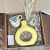 Coffret cadeau artisanal Tafoukt amazigh jaune