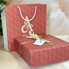 Coffret cadeau artisanal violet blanc