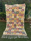Tapis Berbère Azilal 100% Multicolore en Laine De Mouton 2,36m /1,35m