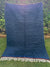 Tapis Berbère Azilal 100% Bleu en Laine De Mouton 2,12m /1,43m