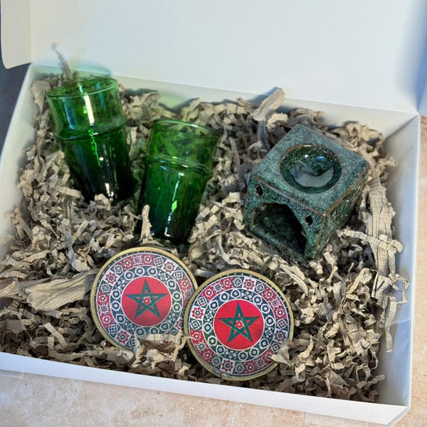 Coffret cadeau artisanal Morocco Vert