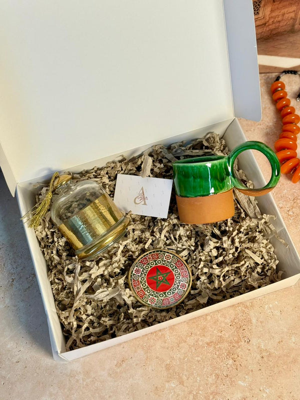 Coffret cadeau cloche Maroc vert