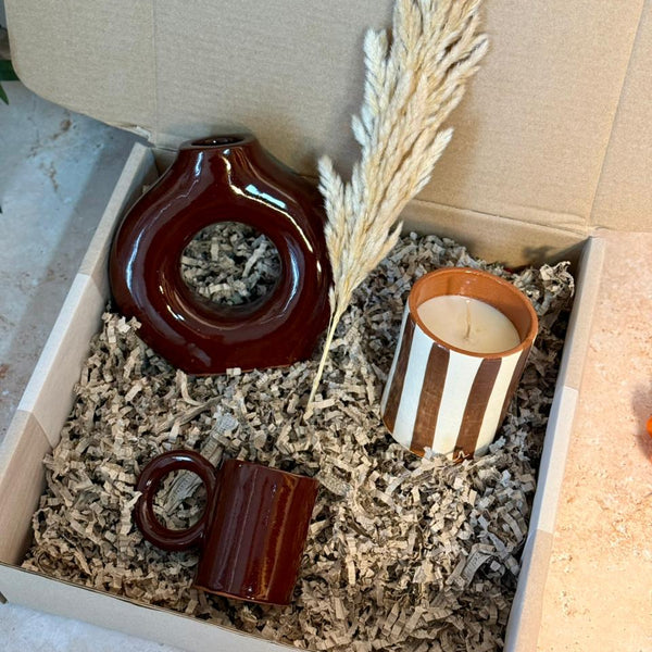 Coffret cadeau artisanal Tafoukt Marron