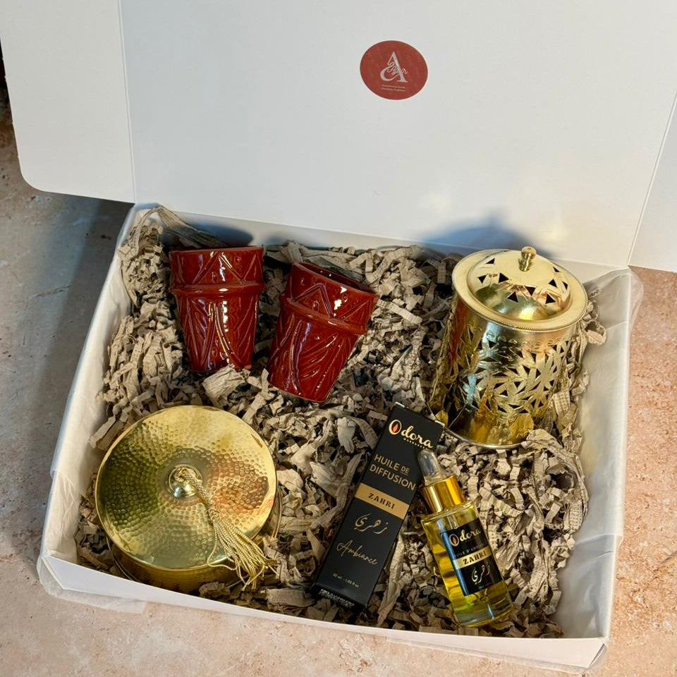 Coffret cadeau Femme Tiziri Nour Burgundy & Gold