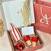 Coffret cadeau artisanal Love's Day rayé rouge