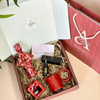 Coffret cadeau artisanal Women's Day bougeoir rouge