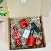 Coffret cadeau artisanal Women's Day bougeoir rouge