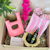 Coffret cadeau artisanal rose fushia