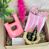 Coffret cadeau artisanal rose fushia