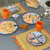 Set assiettes Amazigh noir - Ajbir