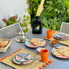 Set assiettes Amazigh noir - Ajbir