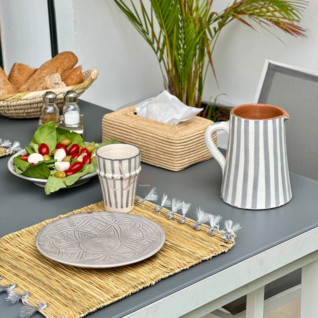 Assiette Tizwelt grise - Ajbir