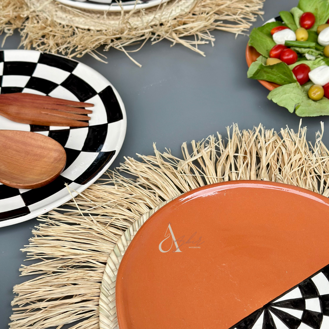 Assiette Dayad  terracota - Ajbir