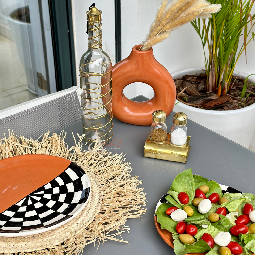 Assiette Dayad  terracota - Ajbir