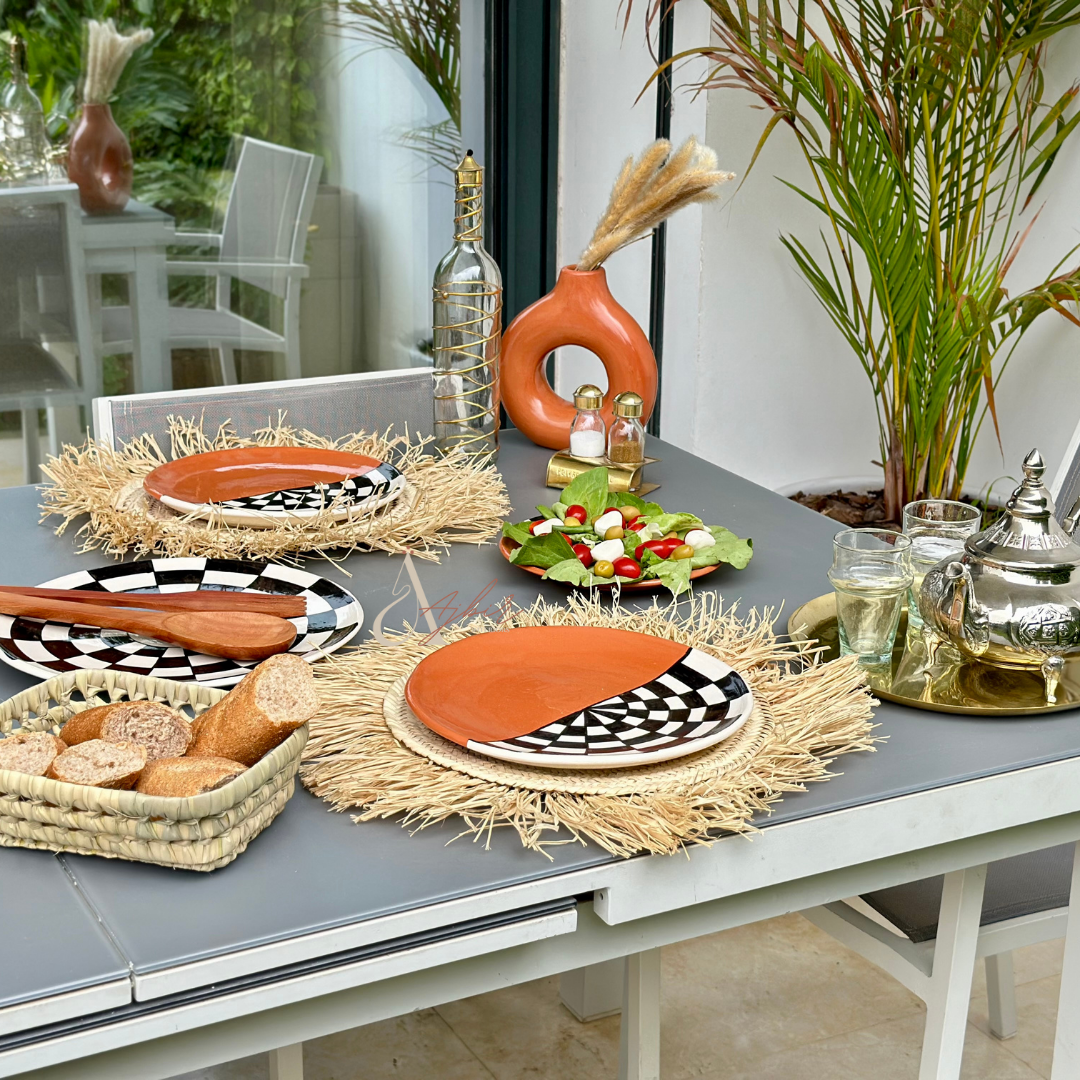 Assiette Dayad  terracota - Ajbir