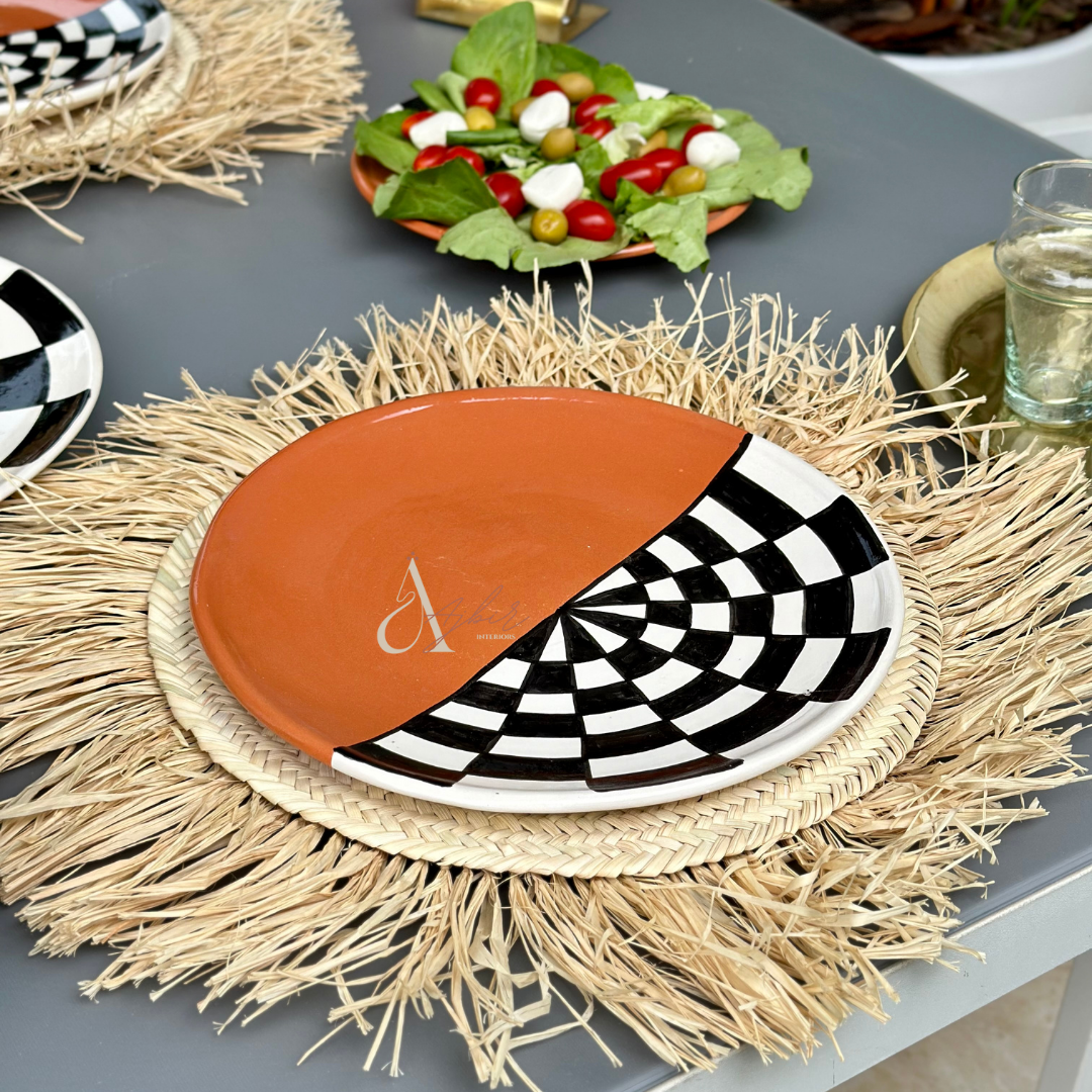Assiette Dayad  terracota - Ajbir