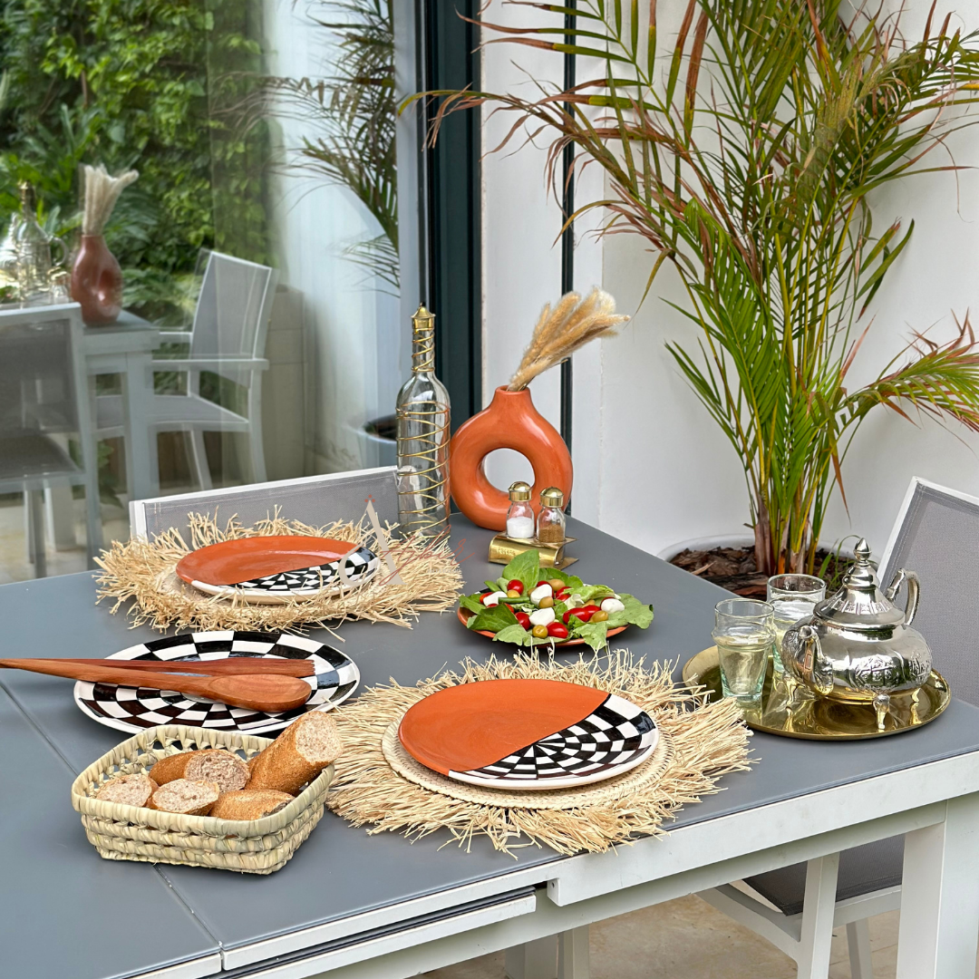 Assiette Dayad  terracota - Ajbir