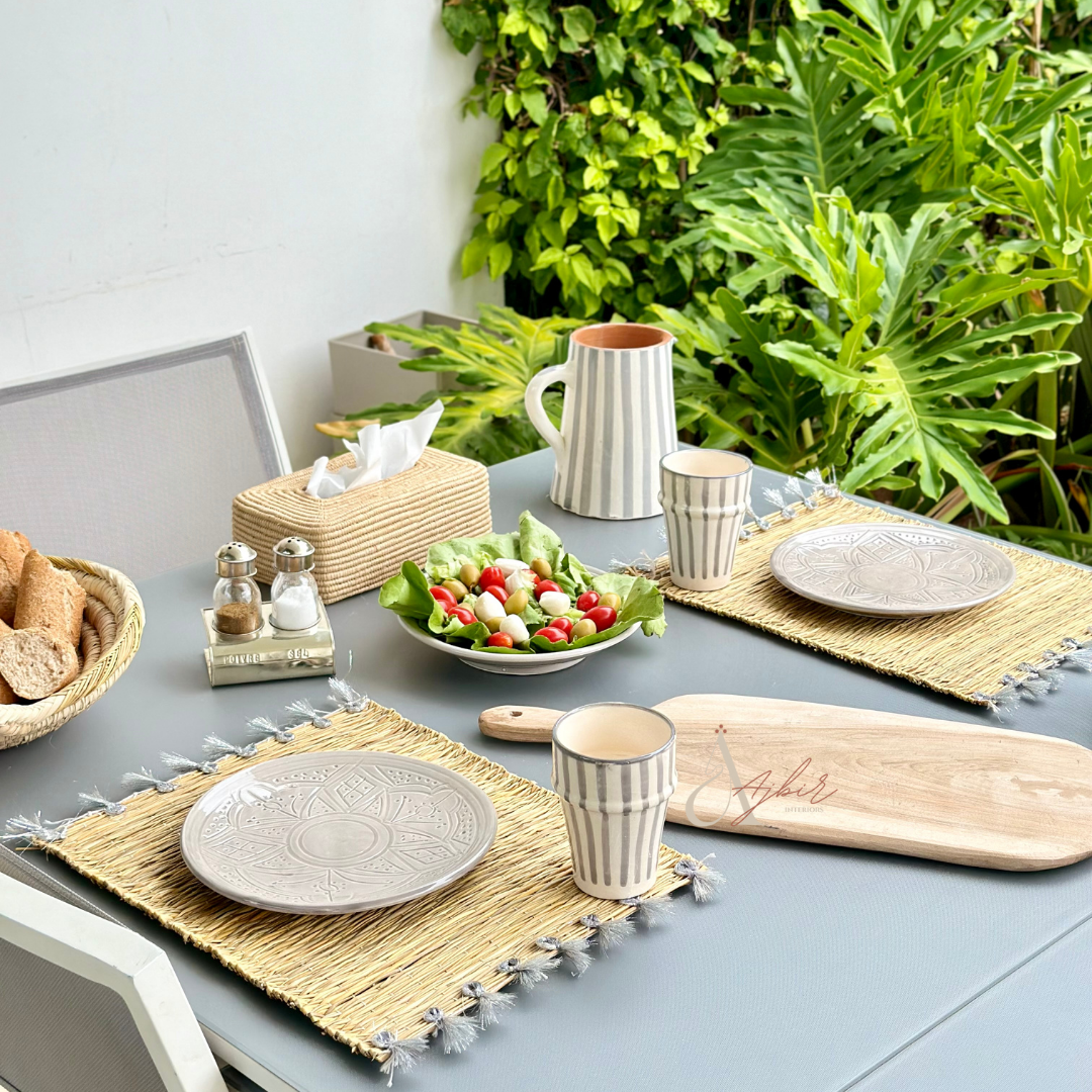 Assiette Tizwelt grise - Ajbir