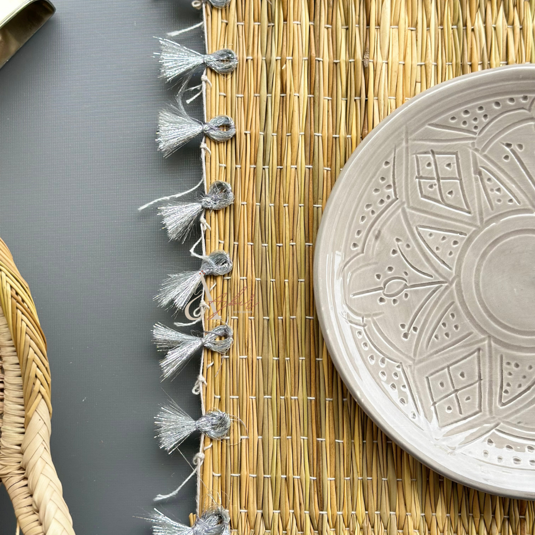 Assiette Tizwelt grise - Ajbir
