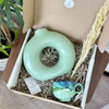 Coffret cadeau artisanal Tafoukt vert eau