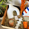 Coffret cadeau artisanal XL Azul blanc et orange