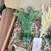 Coffret cadeau artisanal cactus amazigh vert