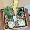 Coffret cadeau artisanal cactus amazigh vert