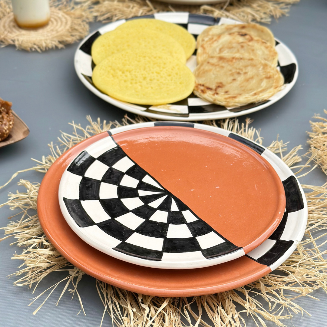 Assiette Dayad  terracota - Ajbir